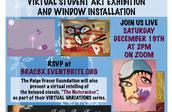 Fall Student Exhibition, Window Installation and Virtual Reception.